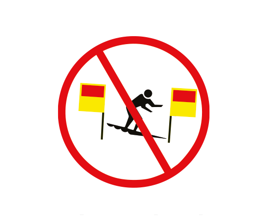 no surfing between the flags