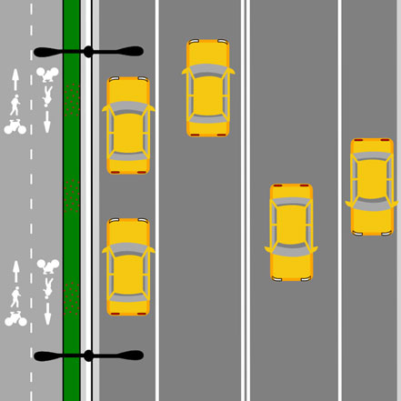 Diagram of shared path