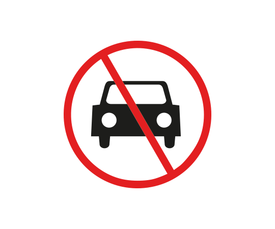 no vehicles allowed