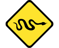 Beware of snakes