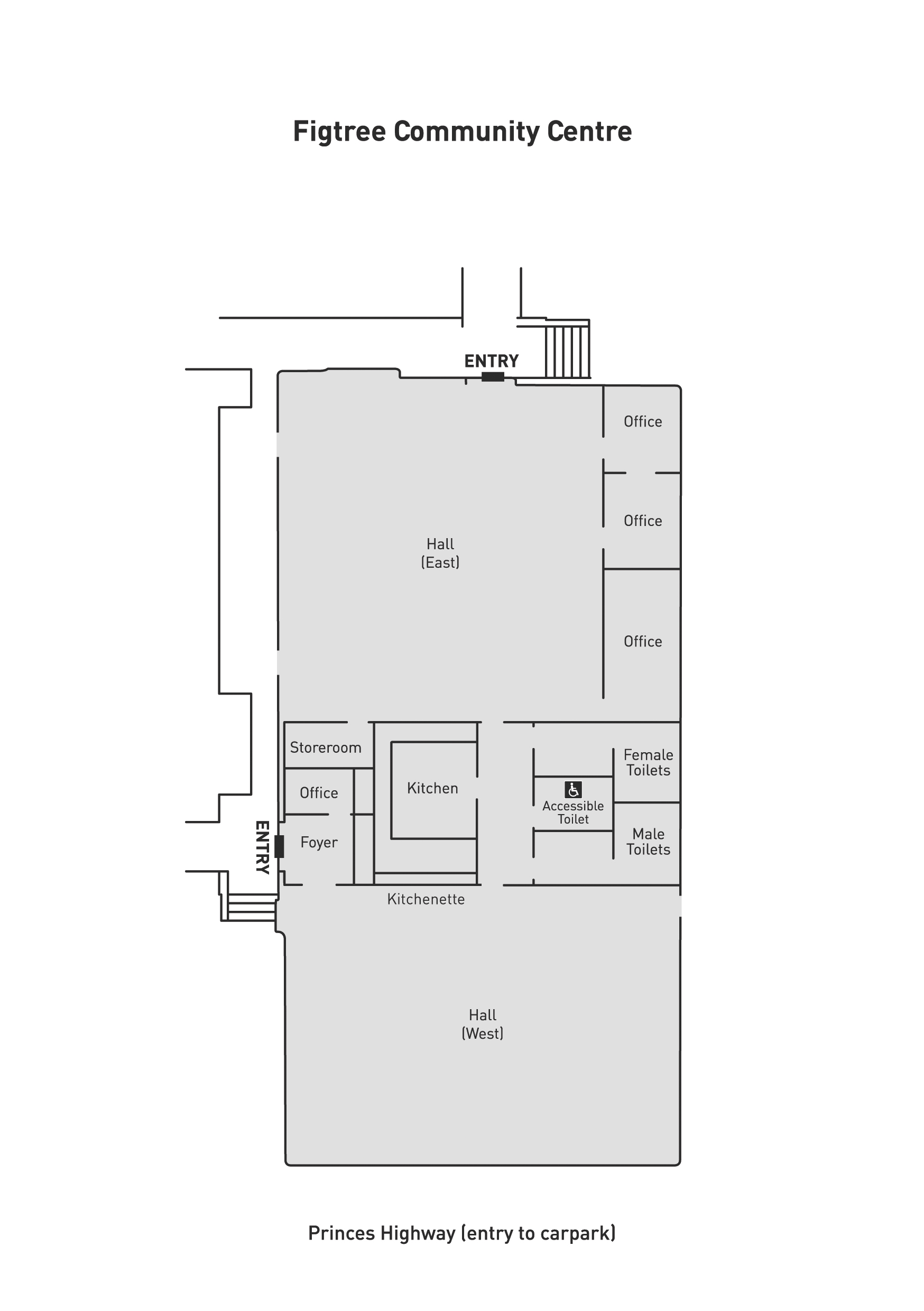 Figtree Community Hall Floorplan
