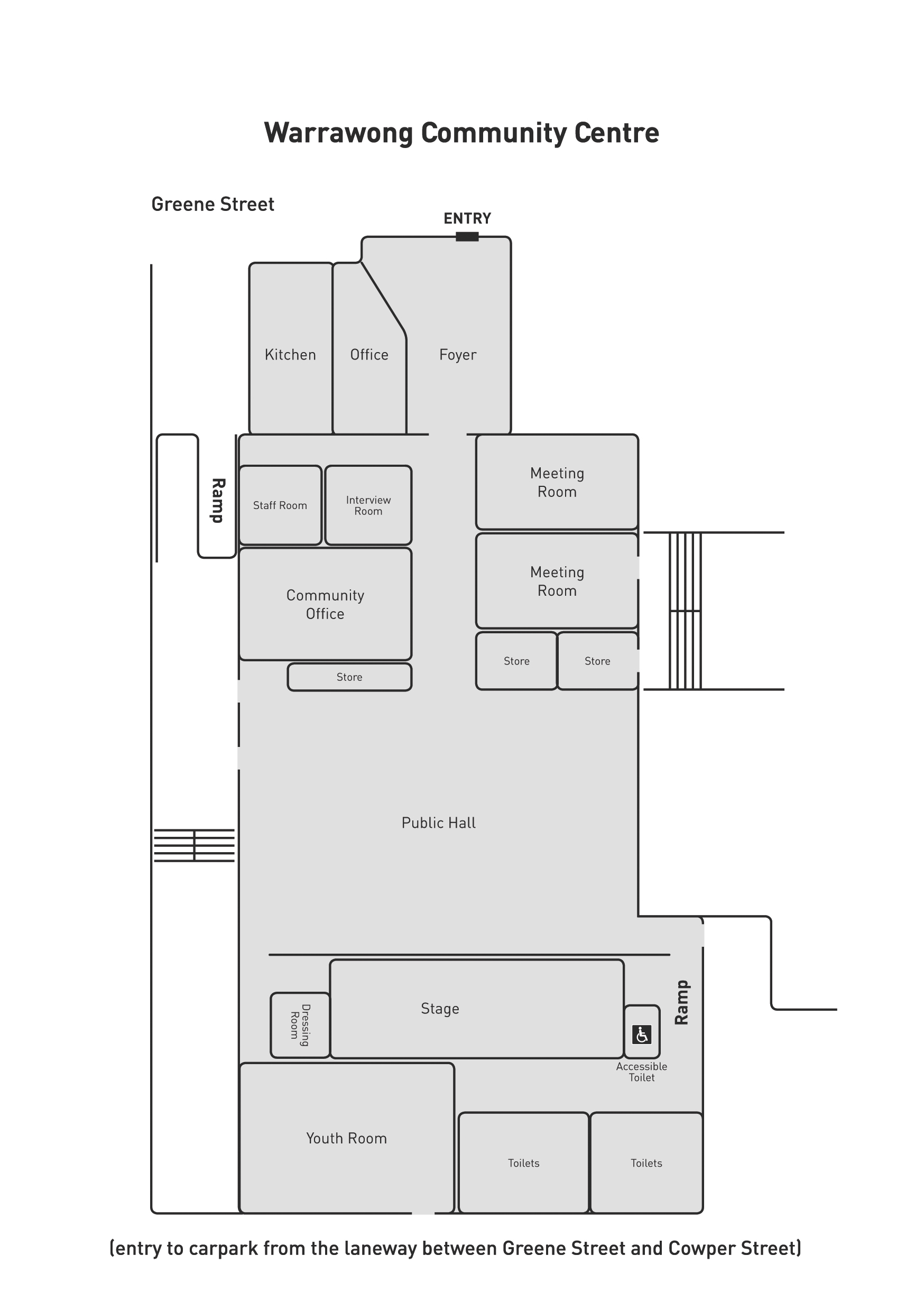 Warrawong Community Centre Floorplan