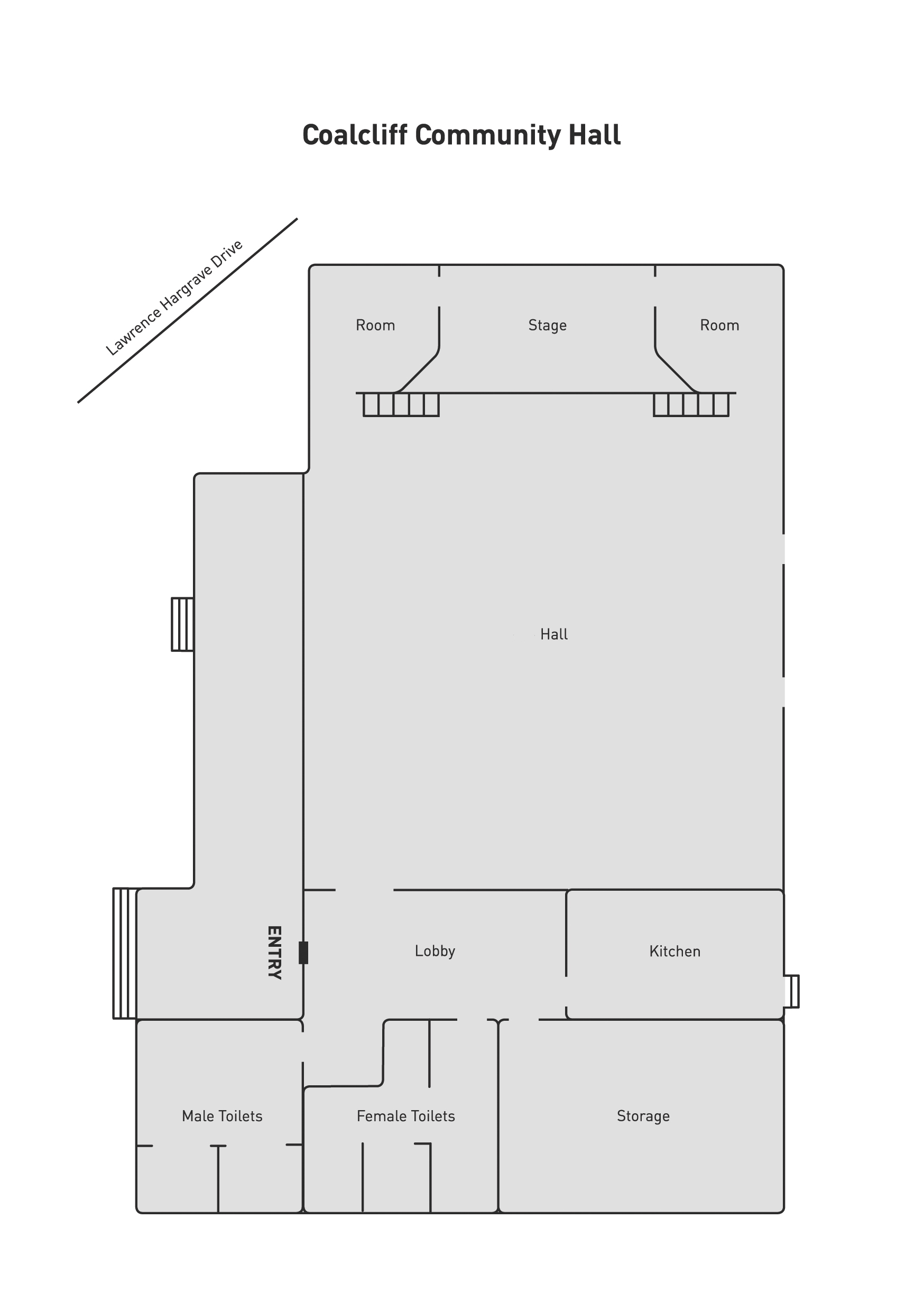 Coalcliff Community Hall Floorplan
