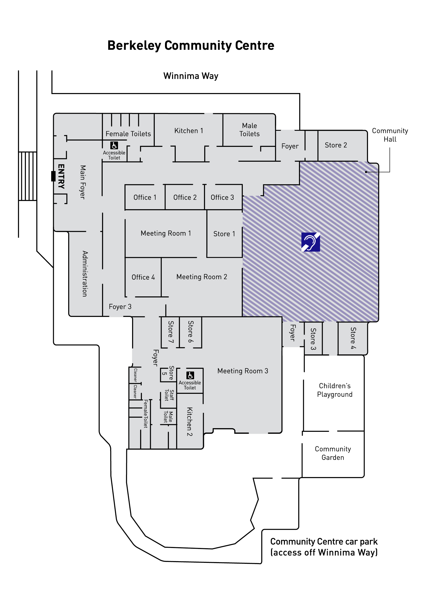 Berkeley Community Centre Floor Plan