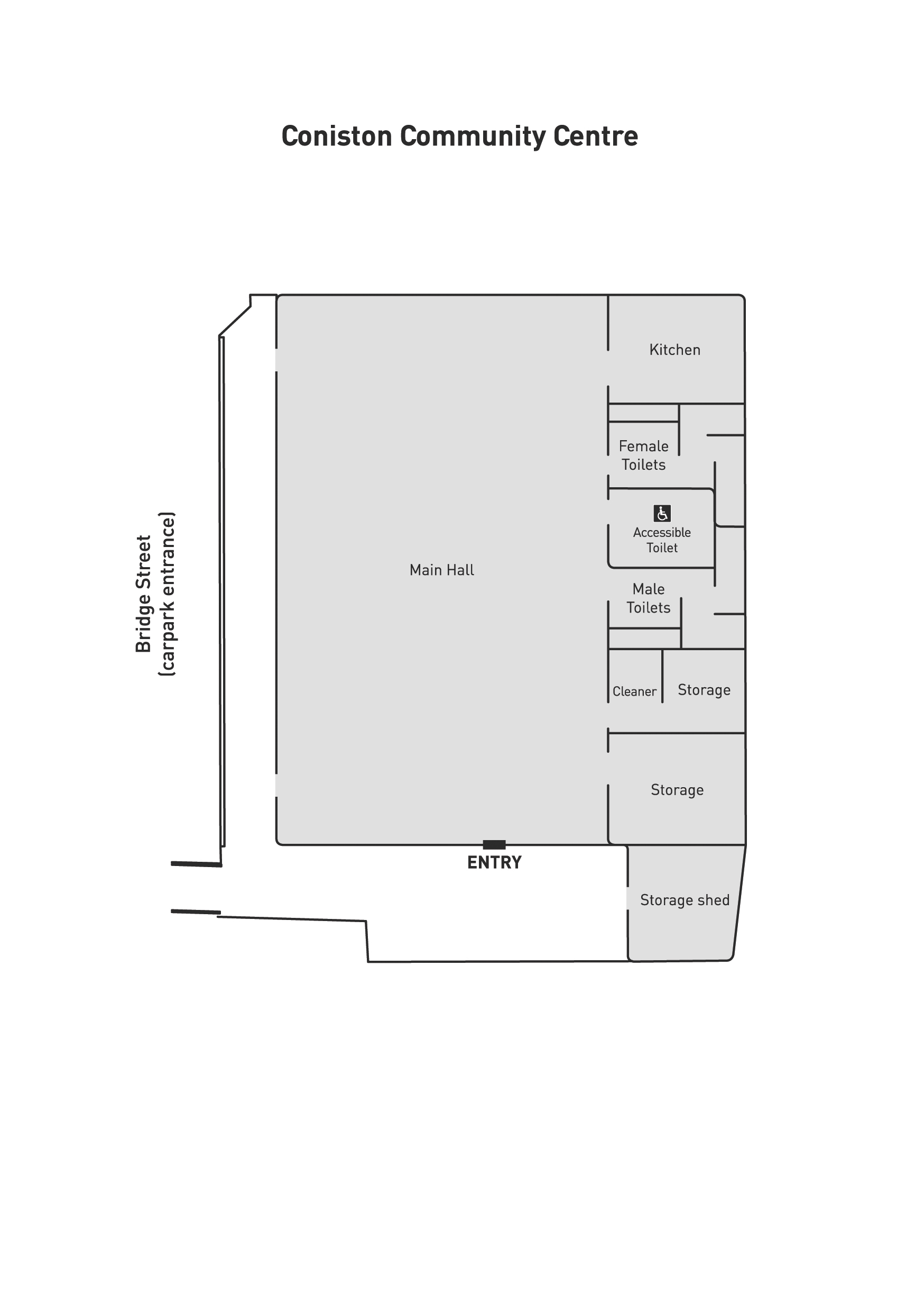 Coniston Community Centre Floorplan