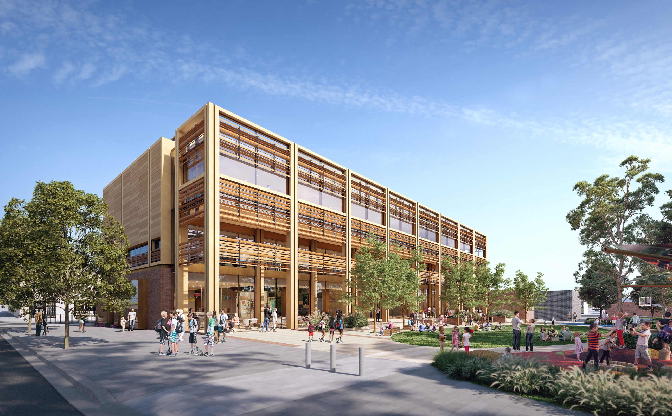 Artist impression of future Southern Suburbs Community Centre and Library Artist impression of the future Southern Suburbs Community Centre and Library